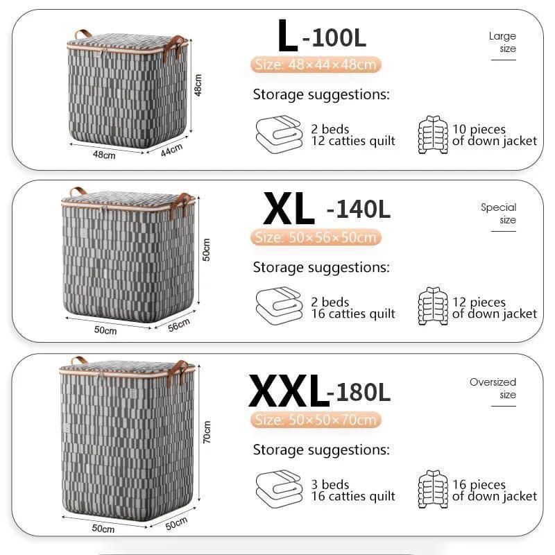 Large Capacity Quilt Duvet/Closet Organizer/Luggage Storage Bags