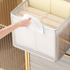 Thick transparent fabric closet