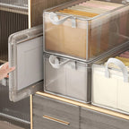 Thick transparent fabric closet