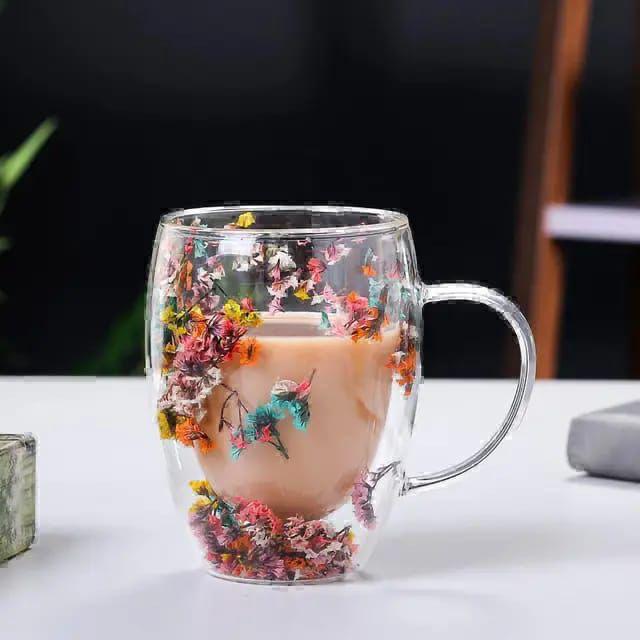 Insulated Double Wall Glass Cup