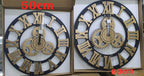 3D Roman Vintage Gear Pocket wall clock