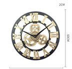 3D Roman Vintage Gear Pocket wall clock