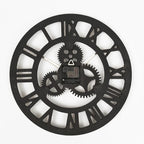 3D Roman Vintage Gear Pocket wall clock