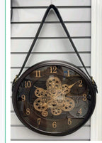 luxury clock with rotating gears