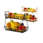 2 tier detachable Nordic metallic fruit/vegetable basket/rack