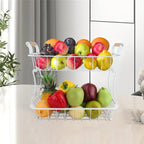 2 tier detachable Nordic metallic fruit/vegetable basket/rack