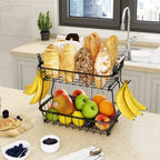 2 tier detachable Nordic metallic fruit/vegetable basket/rack