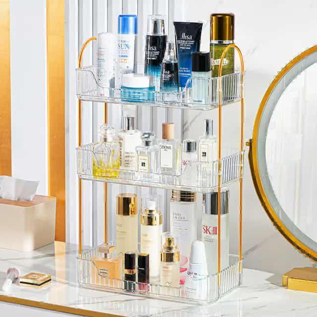 Rectangular cosmetic organizer