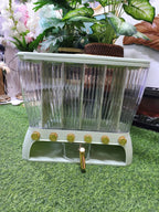 Acrylic Partitioned Rice/Cereal Dispenser