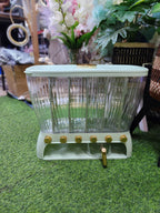 Acrylic Partitioned Rice/Cereal Dispenser