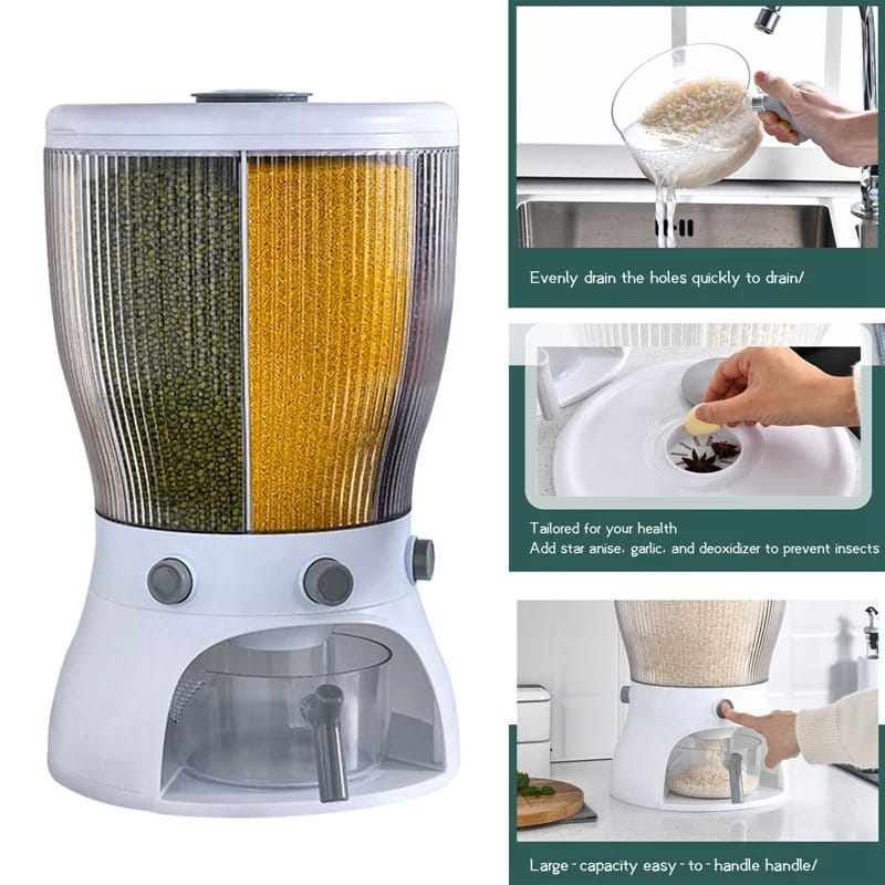 Partitioned Rotating Cereal dispenser
