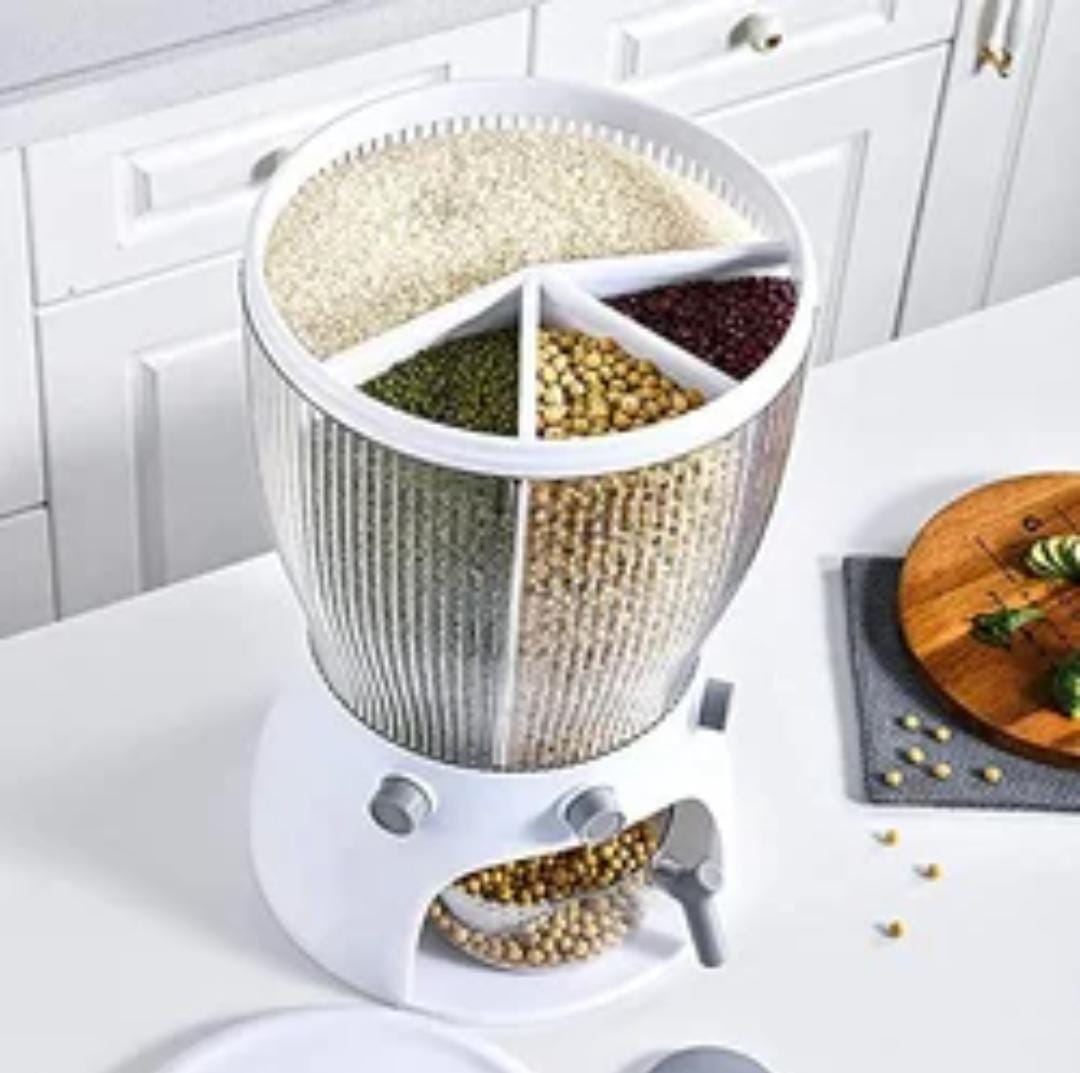 Partitioned Rotating Cereal dispenser