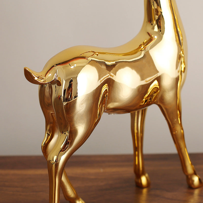 Gold Deer Decor