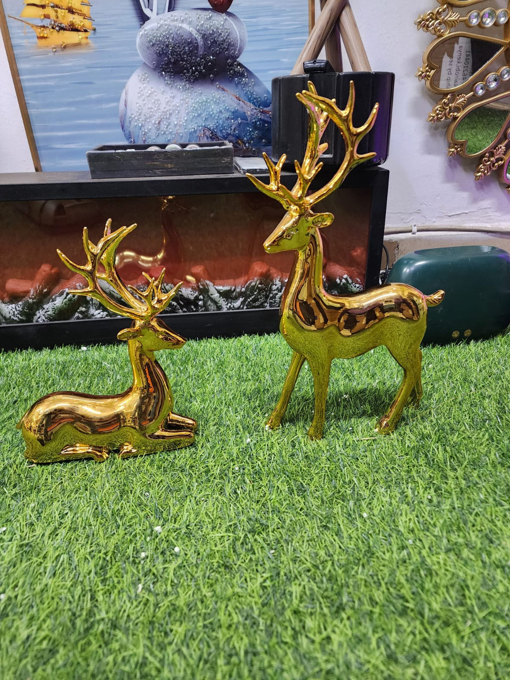 Gold Deer Decor
