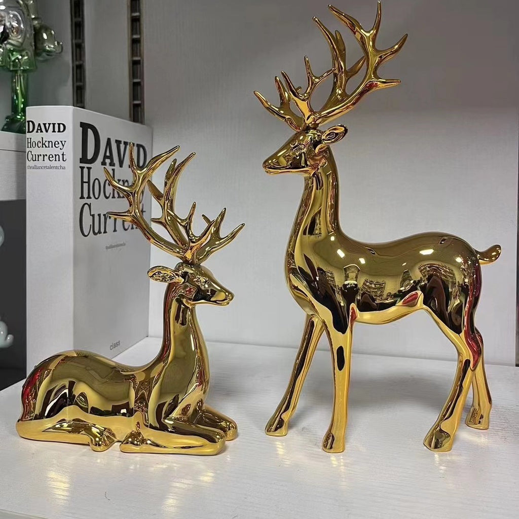 Gold Deer Decor
