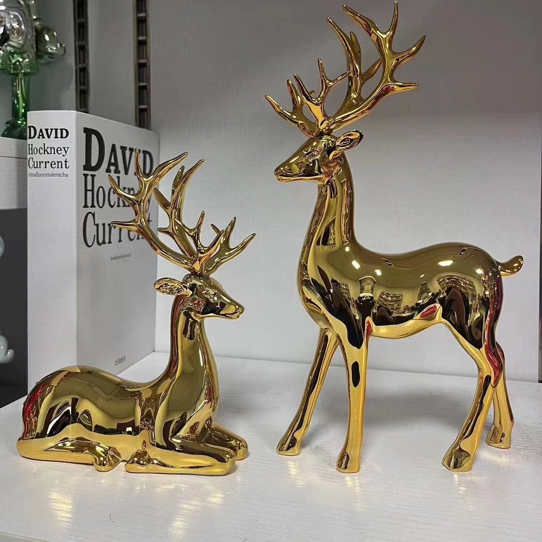 Gold Deer Decor