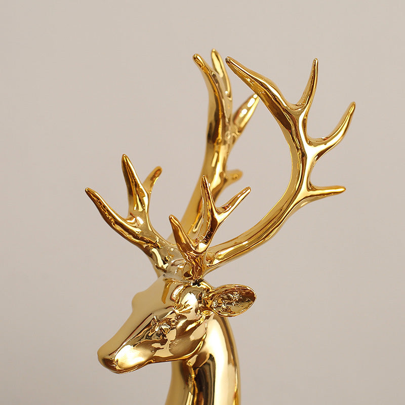 Gold Deer Decor
