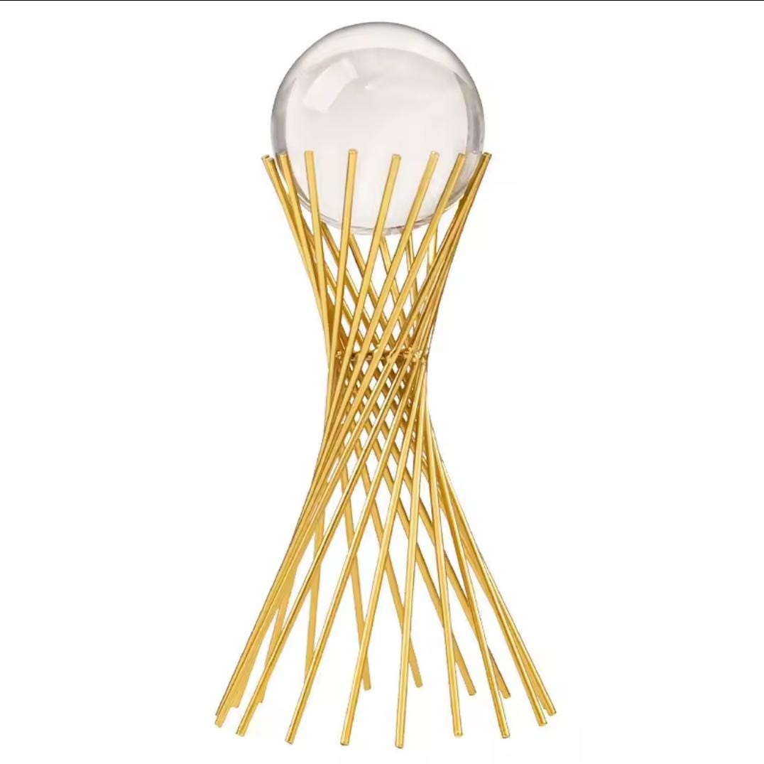 crystal ball with stand center piece  decor