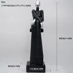 Art Resin women sitting sculpture