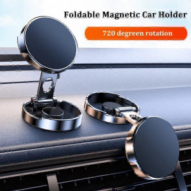 ✅720 Degree Foldable Strong Magnetic car phone Holder for all devices 