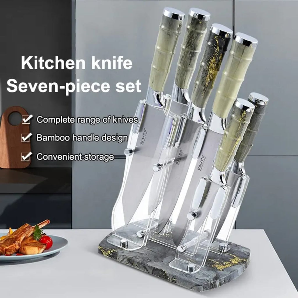 Stainless steel knife set
