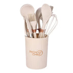 silicone Non stick cooking spoon set