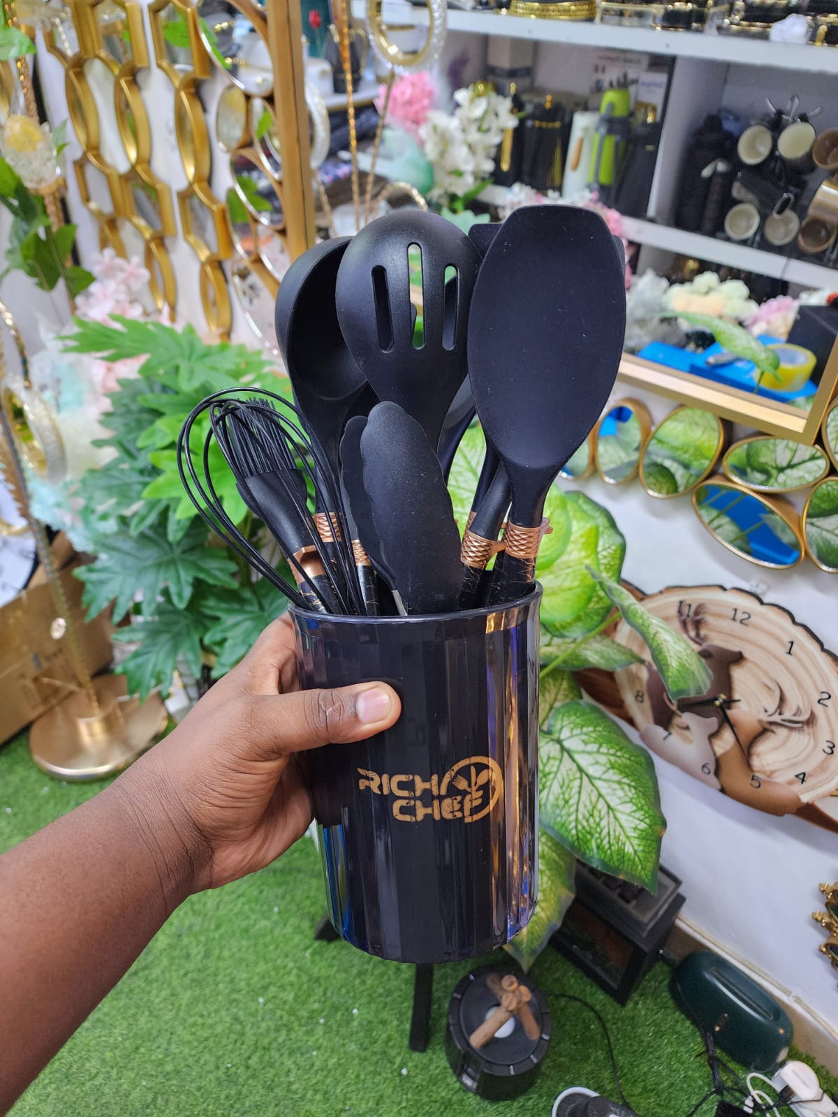 silicone Non stick cooking spoon set