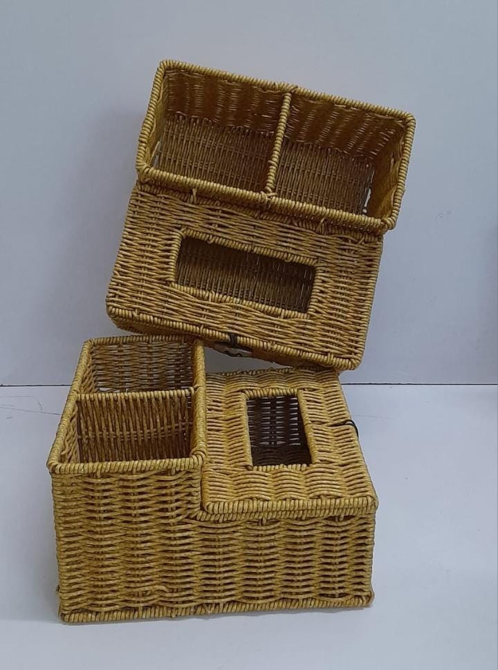 3 slots storage organizer with serviette holder