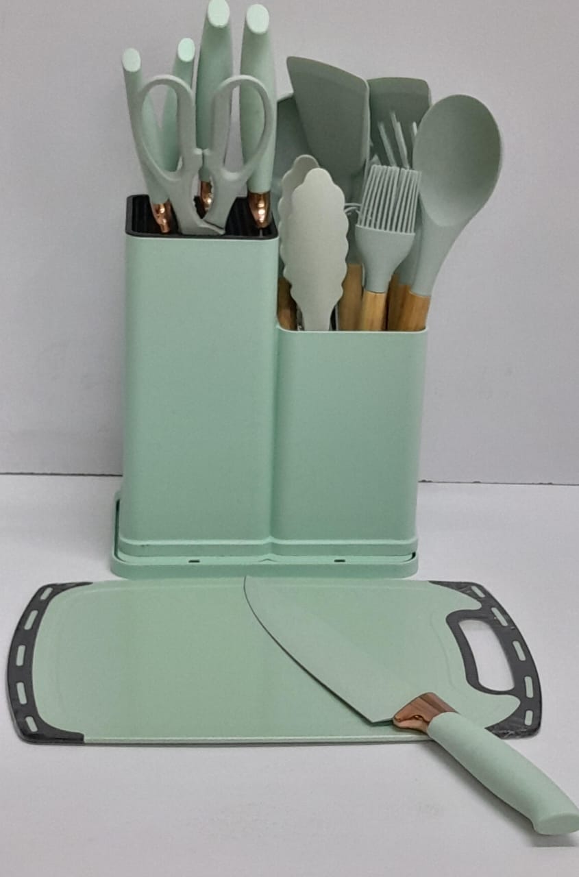 19 in 1Heat resistance silicone spoon set