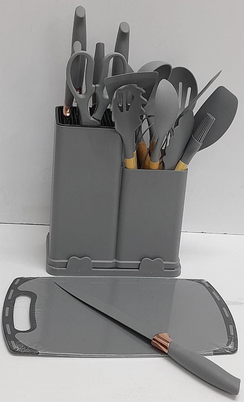 19 in 1Heat resistance silicone spoon set