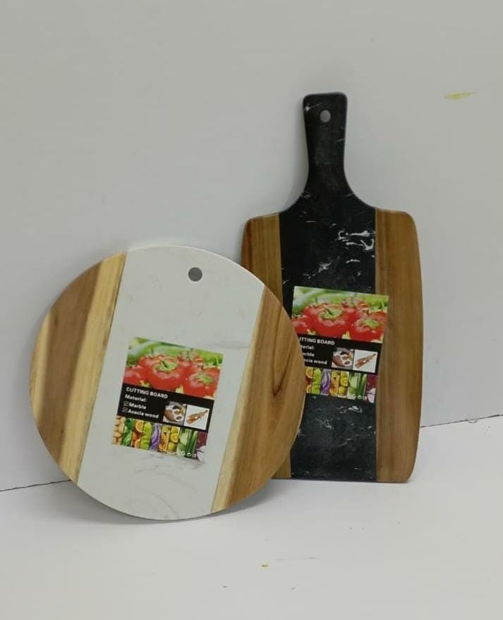 CUTTING MARBLE BOARD STONE + ACACIA or SERVING tray