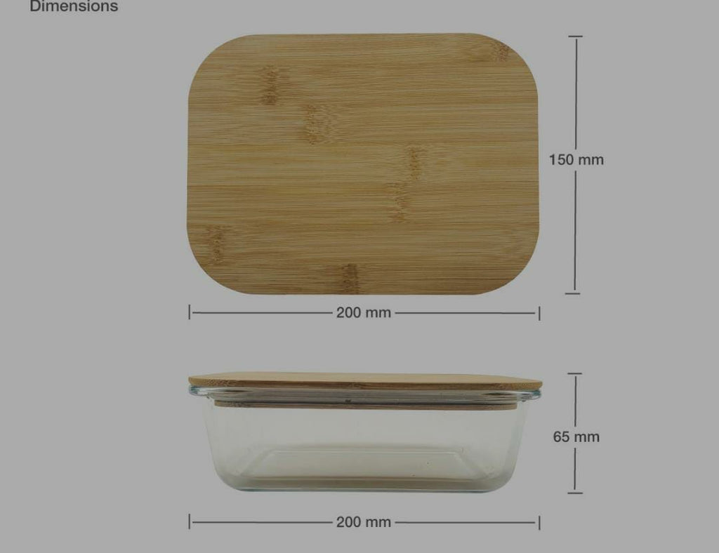 3in1 snack storage box set wooden top lid