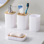 Toilet soap dispenser/Holder Toothbrush holder kit