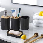 Toilet soap dispenser/Holder Toothbrush holder kit