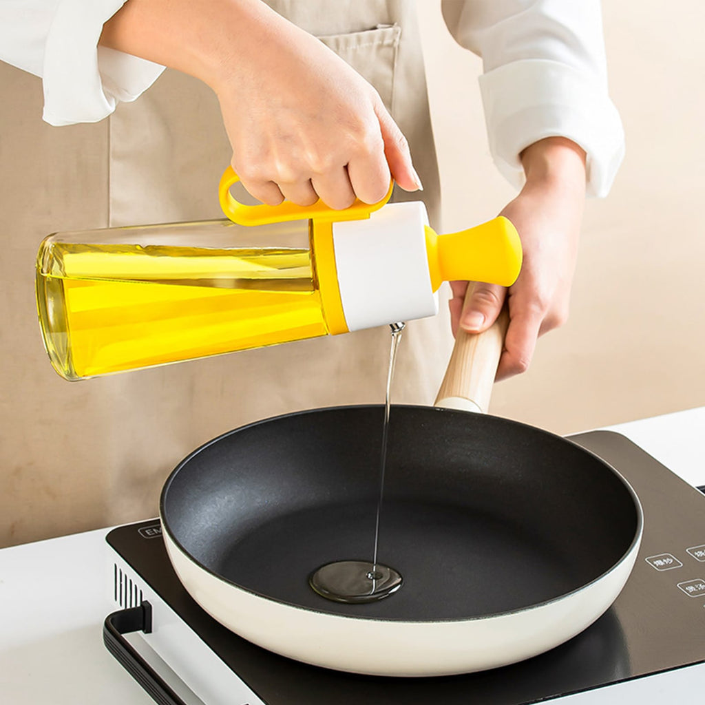 Oil Dispenser with BBQ Brush Oil Dropper Bottle with Silicone Brush