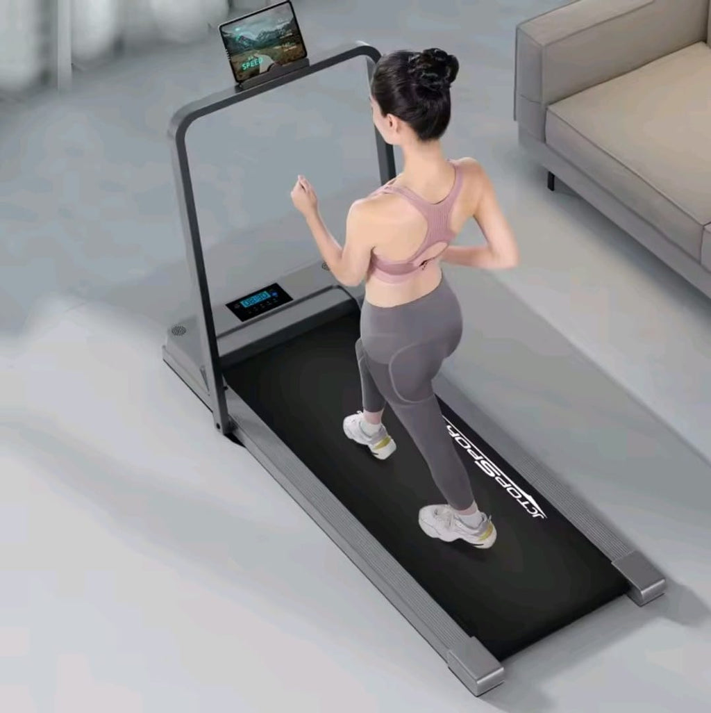 A 10-speed walking pad/treadmill with Foldable handlebars&nbsp;