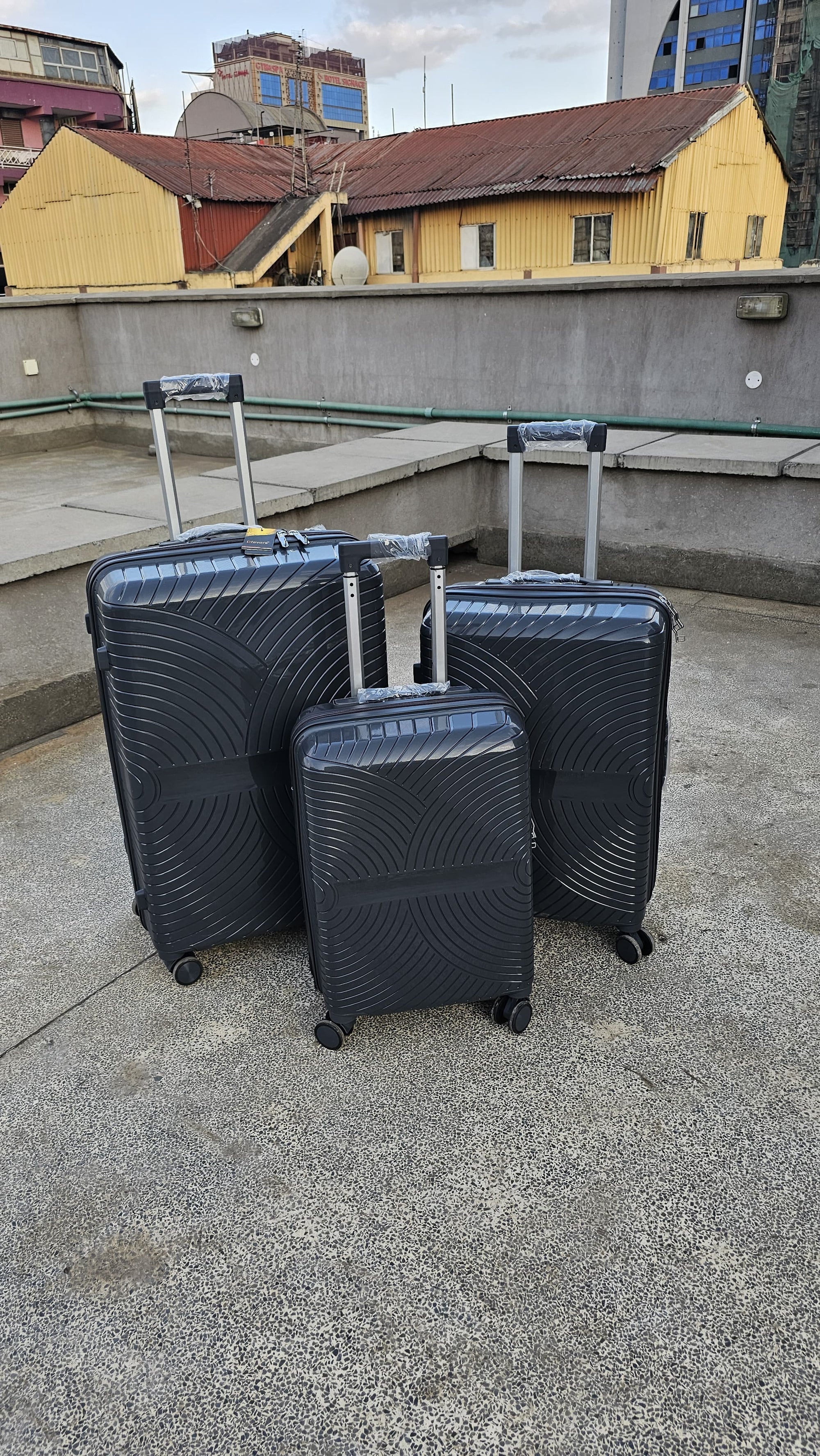 3 in 1 Luxurious Unbreakable Pp Suitcase
