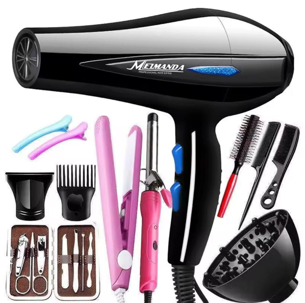12Pcs Professional blow dry with accessories
