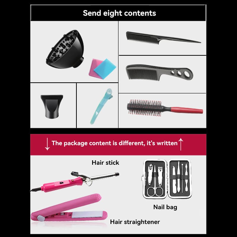 12Pcs Professional blow dry with accessories