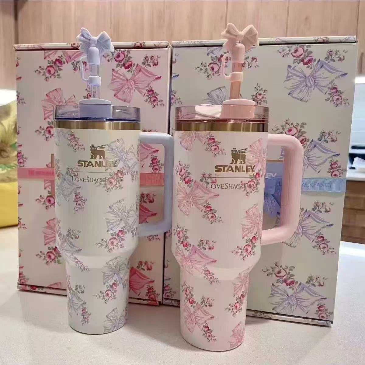 Original Love Shark Stanley Tumbler Floral