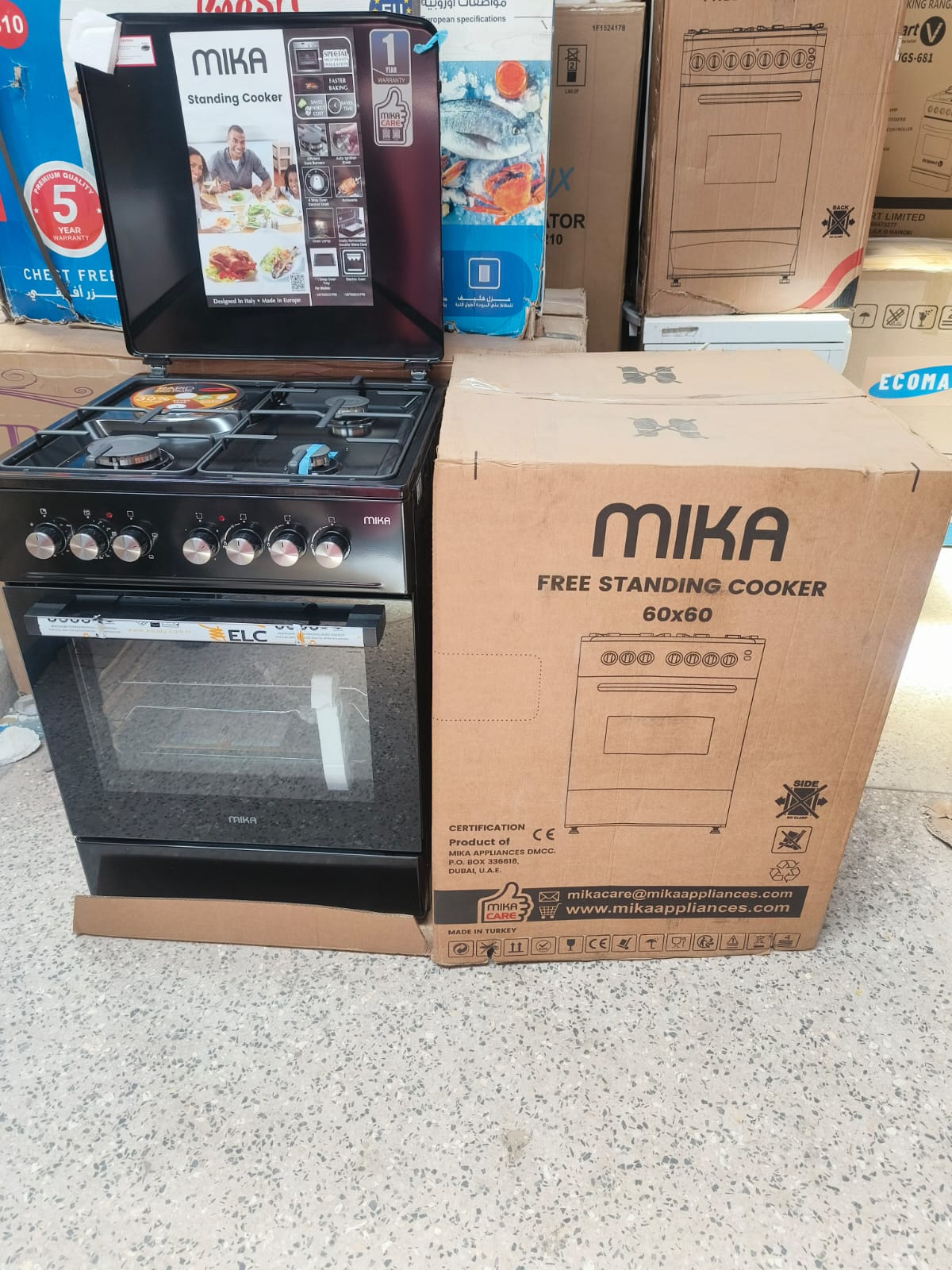 Mika 60*60,3+1 free standing cooker