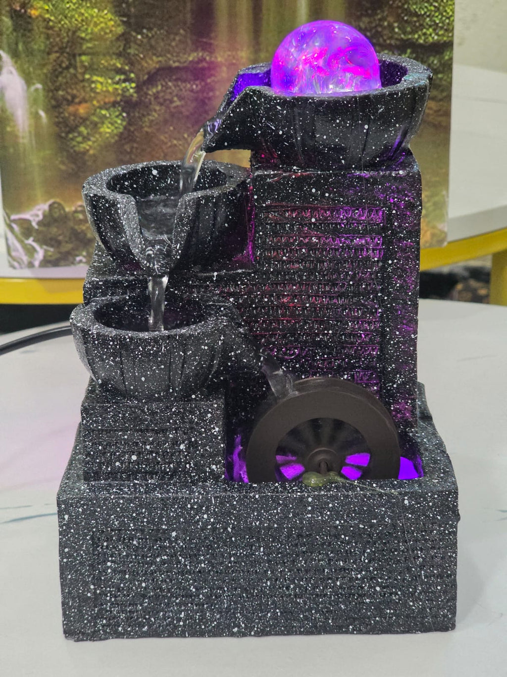 Indoor waterfall fountain  table decor