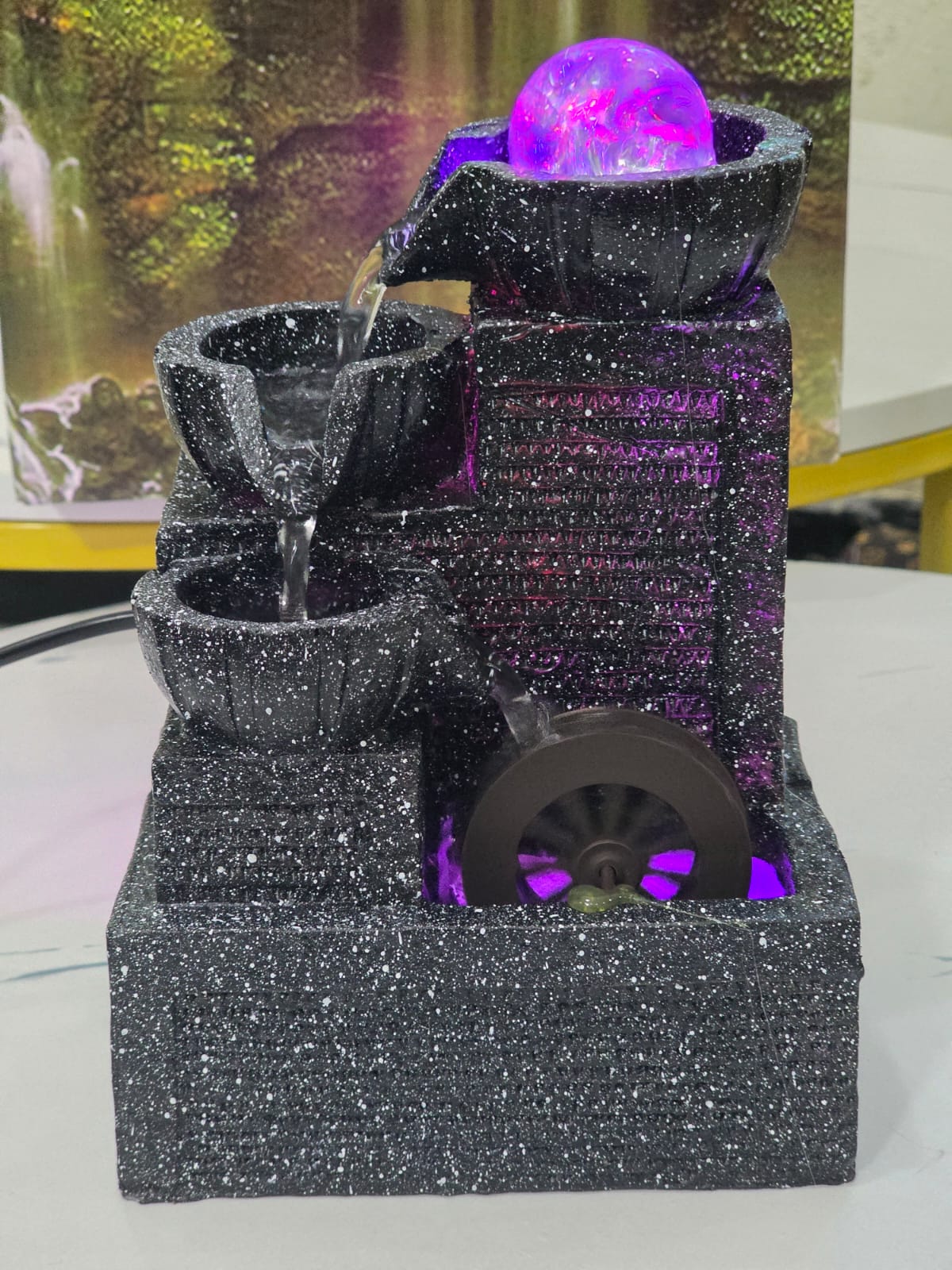 Indoor waterfall fountain  table decor