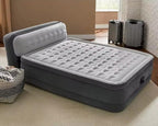 INTEX DURA BEAM AIRBED WITH INBUILT ELECTRIC PUMP AND PLUSH SUPPORTIVE HEADBOARD
